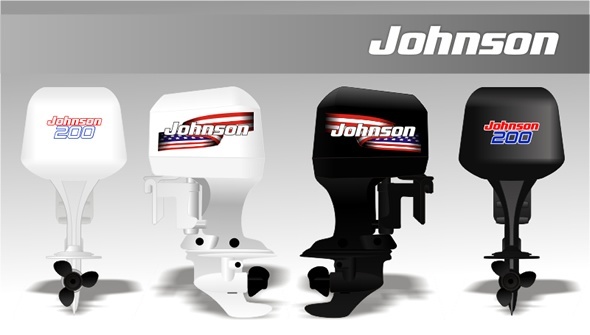 1973 Johnson 20HP Sea Horse Outboard Reproduction 8 Pc Marine Vinyl Decals 20R73 