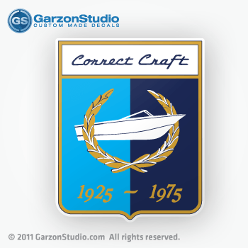 Correct craft 1925-1975 decals old boats