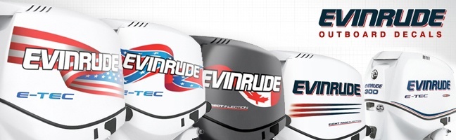 Choose Color/Size Evinrude Outdoor Motors Outdoors/Boating Vinyl Decal Sticker 