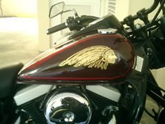 indian head decal over the tank