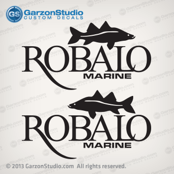 1970 1968 1969 r190 center console Robalo Marine boats hull decal set decals stickers 19ft boat