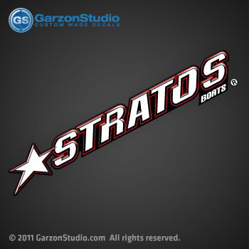 stratos boats decals stratos stickers