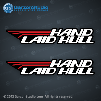 stratos hand laid hull decal sticker