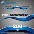 2003 Mariner 200 hp Decals blue decal set