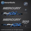 Mercury 2014 2013 2012 200hp 200 hp optimax proxs pro xs direct injection blue theme