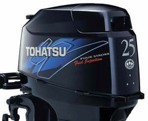 Tohatsu outboard Decals 25 hp four stroke fuel Injection