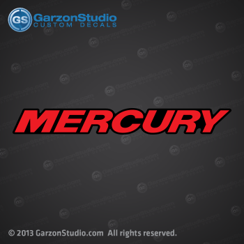 mercury saltwater decal set