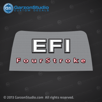 Mercury EFI Four Stroke decal decals 2006 2007 2008 2009 2010 2011 2012 Electronic Fuel Injection decal sticker