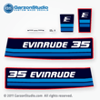evinrude outboard decals 1982 35 hp thirty five horse power 281864
