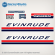 69 Evinrude Outboard 25 hp sportster 25hp decals Outboard Decal set 2 stoke 1969 motor 0279106 DECAL SET 25902B 25902D 25903B 25903D sticker stickers