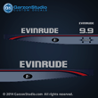 1995 1996 1997 Evinrude 9.9 hp decals