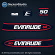 Evinrude Outboard decals 50 horsepower 1998