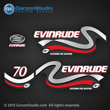 1999 2000 Evinrude Outboard decals 70 horsepower 4 stroke electronic fuel injection