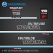 evinrude tracker outboard decals 1993 70 hp