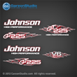Johnson Outboard Decal set GT225 GT 225 v6 flames collection garzonstudio decals