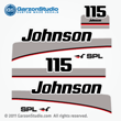 1997 1998 johnson 115 hp SPL outboard decals set