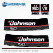 1989 1990 Johnson 150 hp decals vro v6 outboard decal set