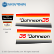 Johnson 1979 35 hp decal set Magflash CD sticker kit replica