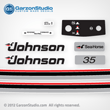 Johnson 35 hp decals decal set 0282243