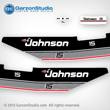 Johnson 1986 15 hp decal set gray 86 decals 0396330 0396331 0396332 decal set J15ECDE J15ELCDE J15RCDE J15RLCDE