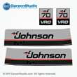 1987 1988 Johnson 70 hp VRO decal set gray late 80's