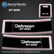 1989 1990 johnson outboard 200 GT200 VRO V6 decal set 0433168 200STL