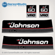 1989 1990 Johnson 60 hp 60hp vro decals outboard decal set