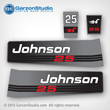 1992 1993 1994 johnson outboard 25 hp decal set decals