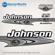 1999-2000 Johnson 9.9 hp OceanPro decal set custom made for 1992-1996 8hp cover 0435610 DECAL SET 8 Models 1992