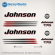 2002 2003 2004 2005 2006 Johnson 175 hp decal set white engine covers outboards