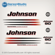 2003 2004 2005 2006 johnson decal set 90 hp 90hp fourstroke four stroke 4 4S outboards white engine cover