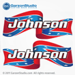 Johnson Outboard Decal Confederate Flag