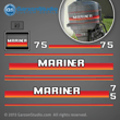 1984-1990 Mariner 50 hp decal set