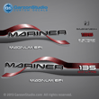1996 1997 1998 Mariner 135 hp MAGNUM EFI 2.0 litre Decal set red decals