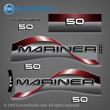 1996 - 1997 Mariner 50 hp 50hp Decal set red decal set