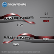 1997 Mariner 90 hp 90hp Decal set red decal set 37-823420A97 
823420A97 DECAL SET red

