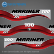 1997 Mariner 100 hp Decal set red decal set 100hp