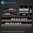 Mercury 20 hp decals 1986 1987 1988