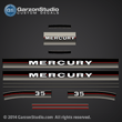1986 1988 Mercury 35hp  decals 