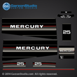 1986 Mercury 25 hp decals  