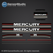 Mercury 35 hp decals 1989
