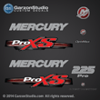 Mercury 2013 2012 225hp 225 hp optimax proxs pro xs direct injection red theme