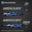 Mercury 2014 2013 2012 250hp 250 hp optimax proxs pro xs direct injection blue theme