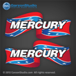 Mercury outboard stickers american flag
