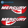 Mercury outboard stickers canada flag