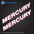 Mercury outboard decals