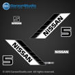 NISSAN MARINE Outboard Decal set 5 hp 5hp 90 91 92 93 94 95 96 97 98 99 NS5B decals sticker stickers