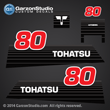 1990 1991 1992 1993 1994 1995 1996 2002 - early Tohatsu 90hp Decal set M90A decal set